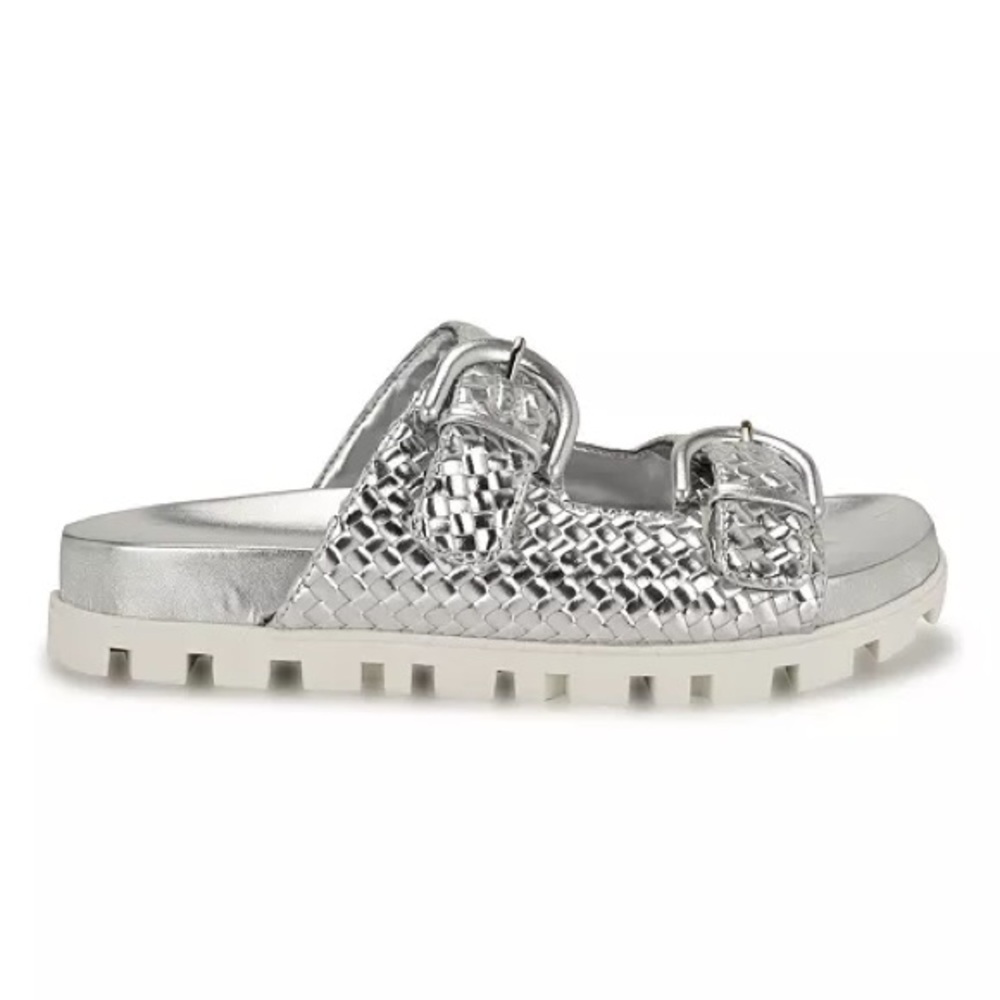 Women's Tindy Woven Buckle Straps Flat Sandals - Picture 2 of 7